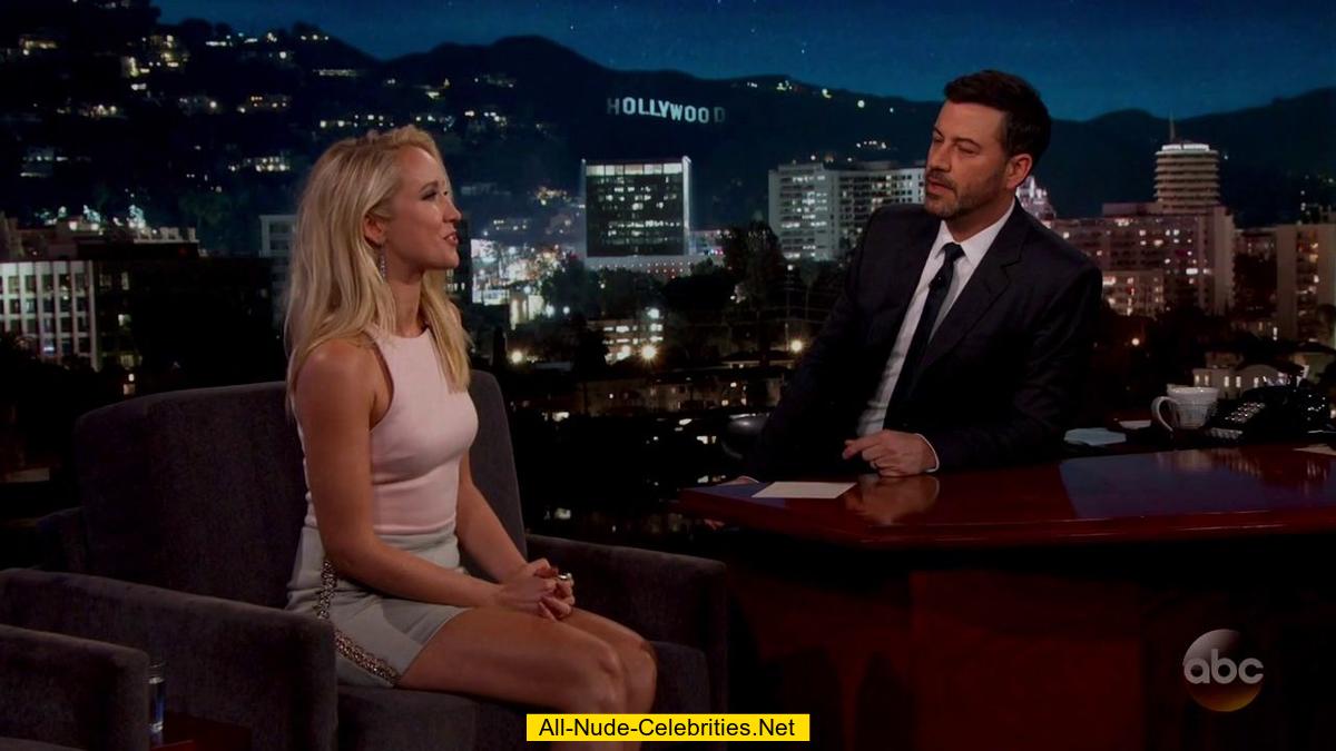 Anna Camp legs at Jimmy Kimmel Live.