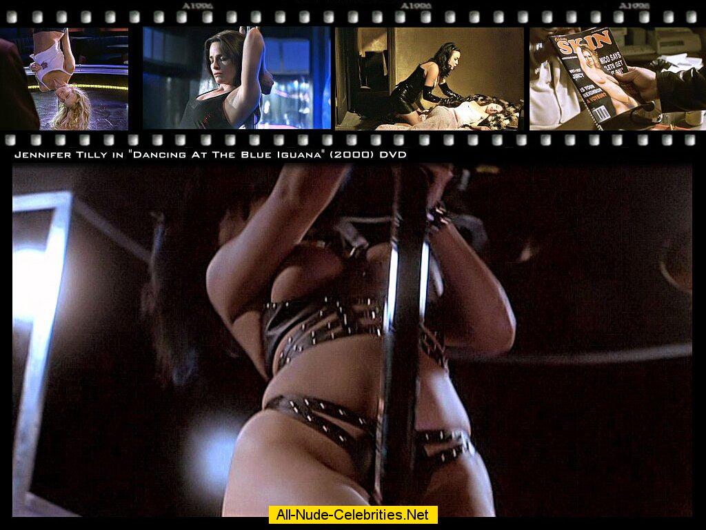 Busty Jennifer Tilly naked movie captures.