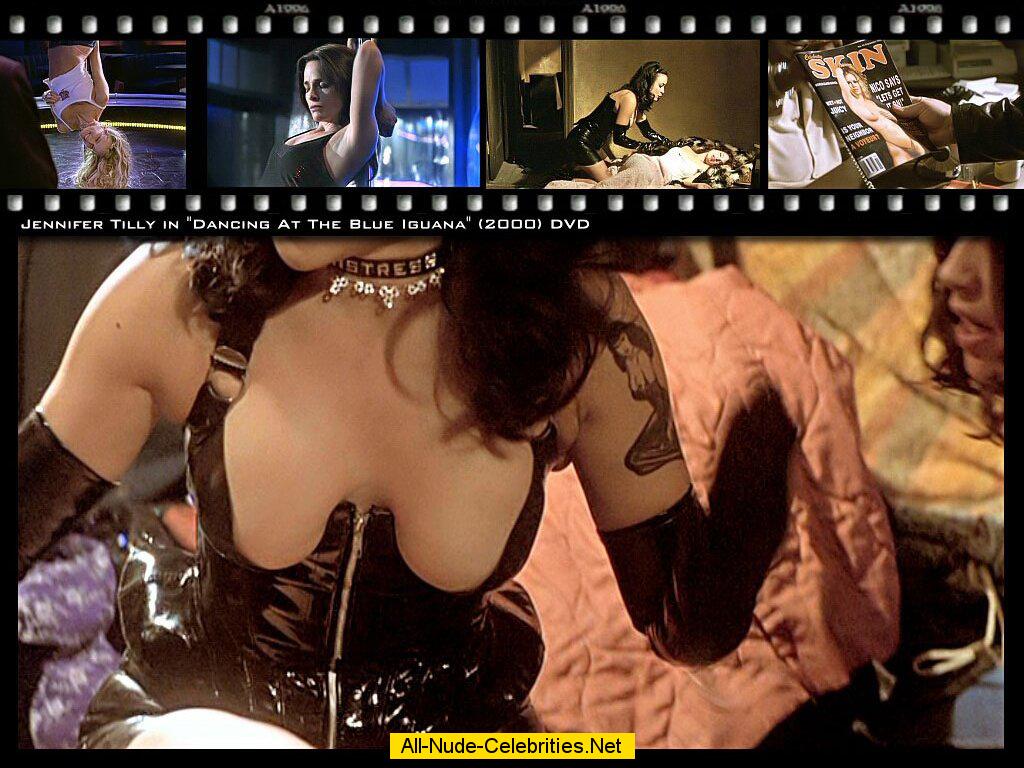 Busty Jennifer Tilly naked movie captures.