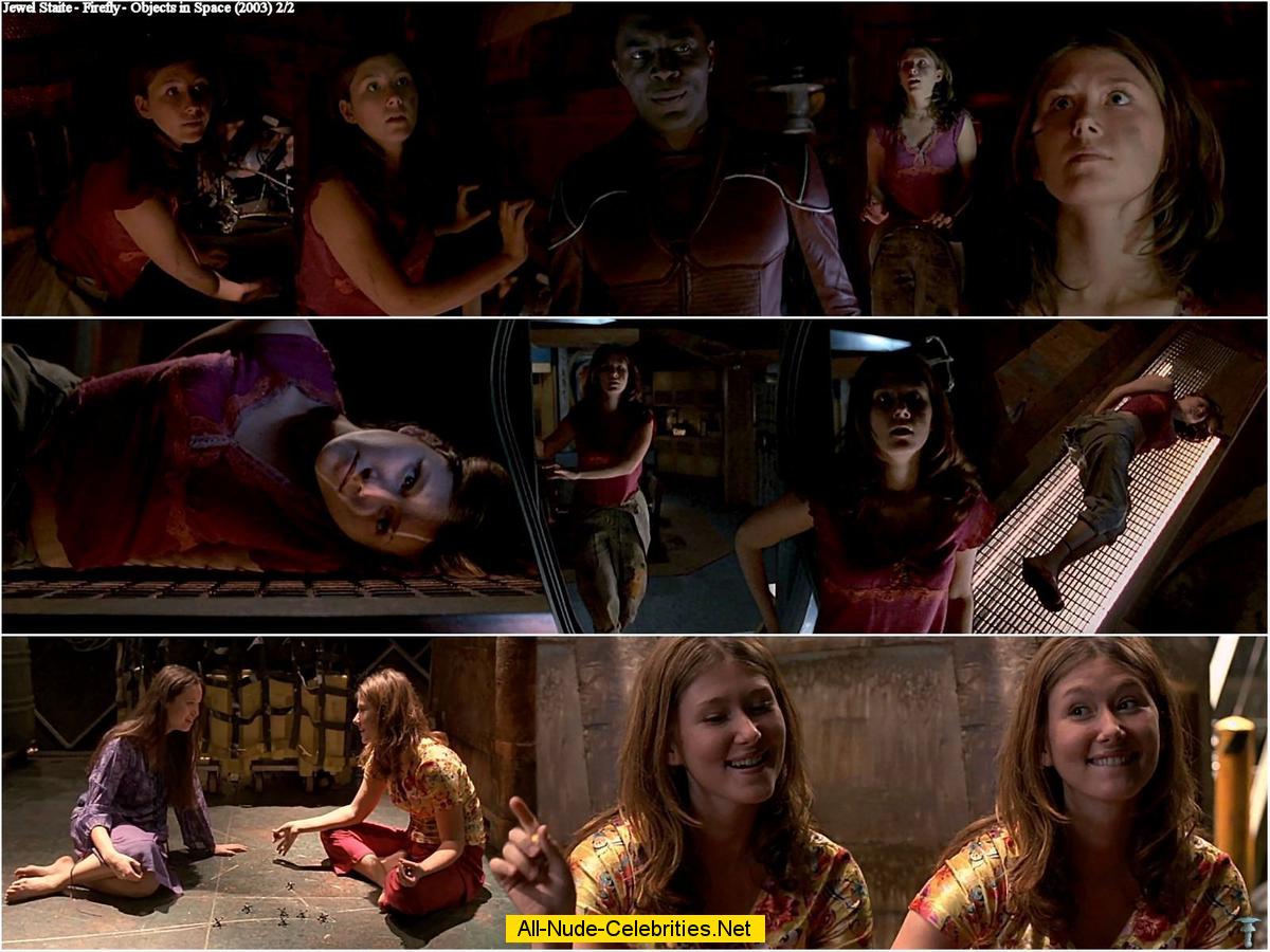 Jewel Staite in various scenes from Firefly.