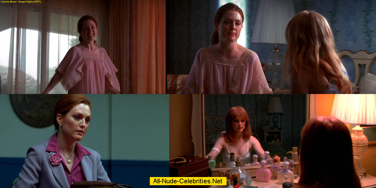 Julianne Moore nude in sexual scenes from Boogie Nights.