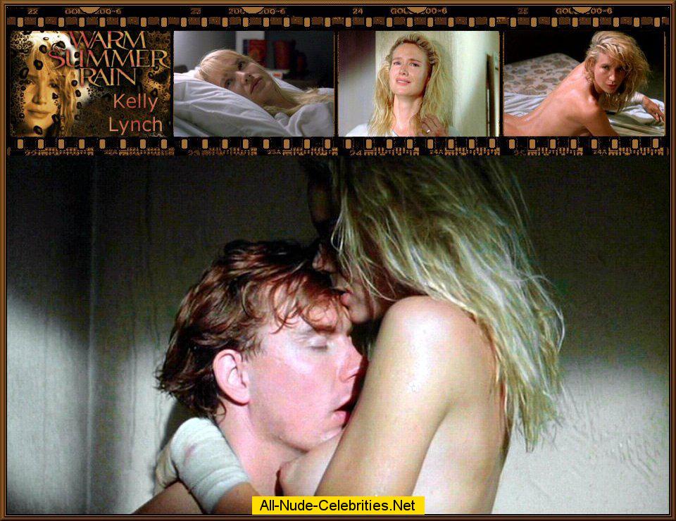 Kelly Lynch exposed boobs movie captures.