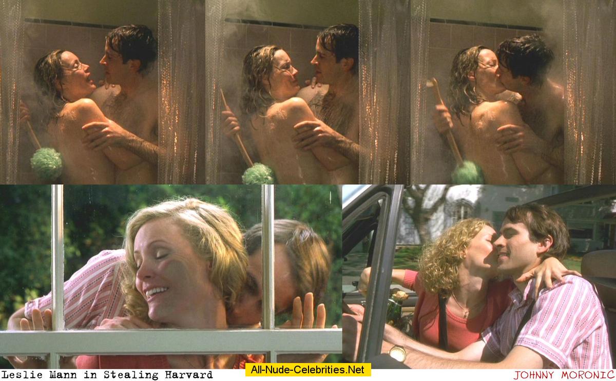 Leslie Mann topless movie captures.