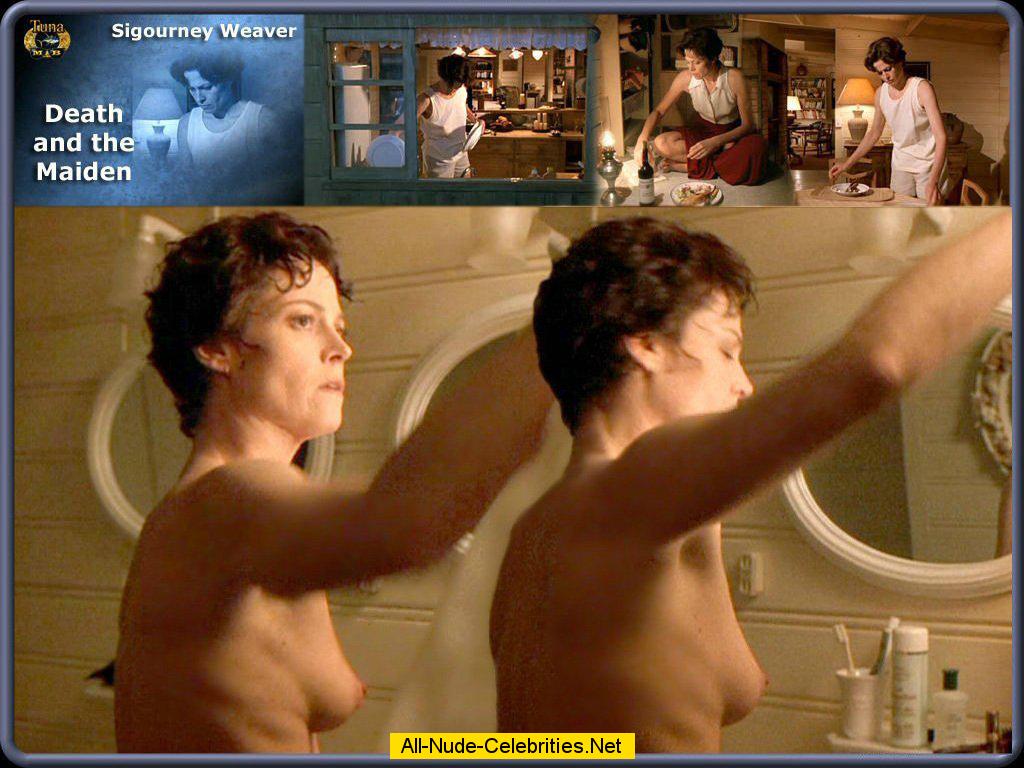 Sigourney Weaver nude in Death and the Maiden.